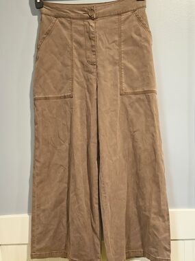 Splendid Wide Leg Pants in Light Brown/Tan